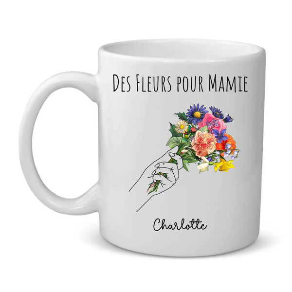 Des Fleurs pour Mamie - Grands-Parents-Tasse