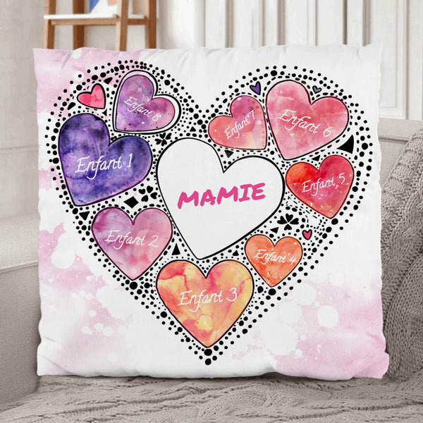 La main sur le cœur (pour les mamans) - Parents - Coussin