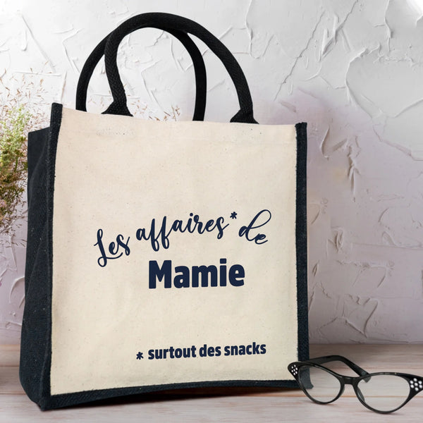 Les affaires de Mamie - Grands-parents-Sac coloré