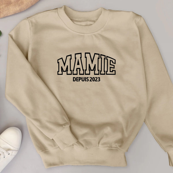 Maman Mamie Mamou - Sweat personnalisable pour Maman et Mamie