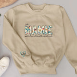 Meilleure maman - Sweat à fleurs personnalisable pour maman ou mamie