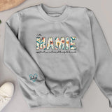 Meilleure maman - Sweat à fleurs personnalisable pour maman ou mamie