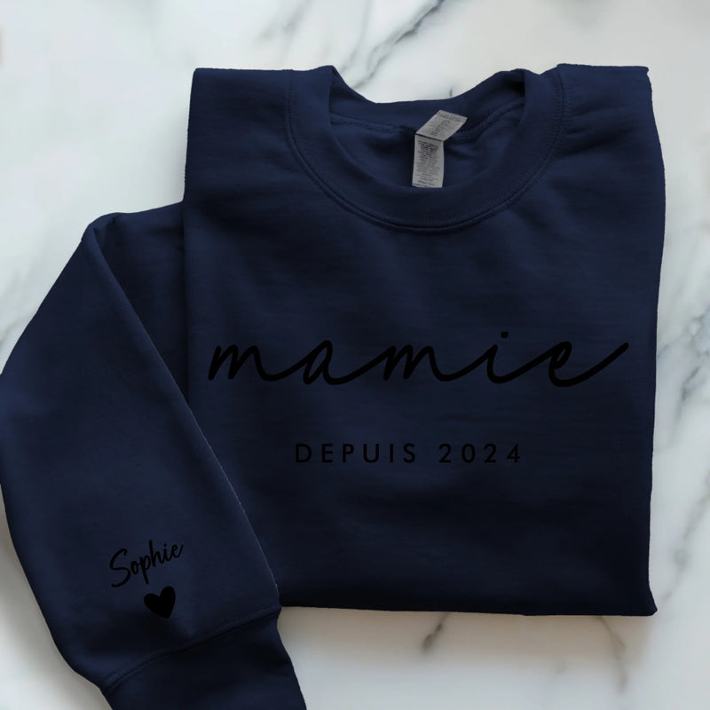 navyblauer Pullover personalisierbar - gefertigt von Love & Faith