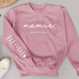 Meilleure maman - Sweat personnalisé pour maman et mamie avec noms