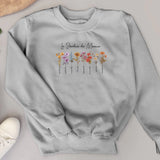 Toujours en fleur - Sweat personnalisé pour mamie et maman avec fleurs de naissance