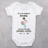 Meilleure Mamie - Body bébé personnalisé pour Mamie avec dessin