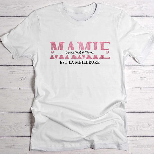 T-shirt blanc personnalisable avec ton design – fabriqué par Love & Faith