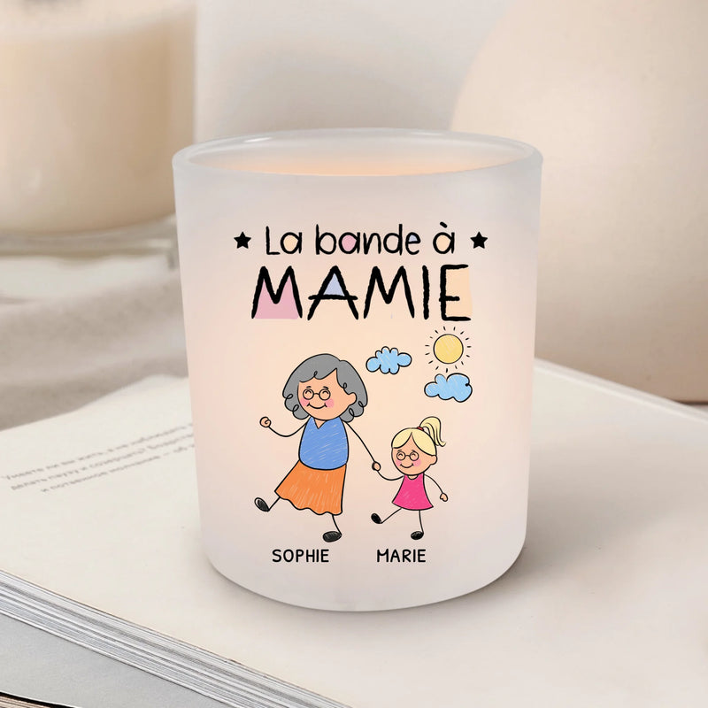 La Bande à Mamie - Bougie chauffe-plat personnalisée pour Mamie et Maman