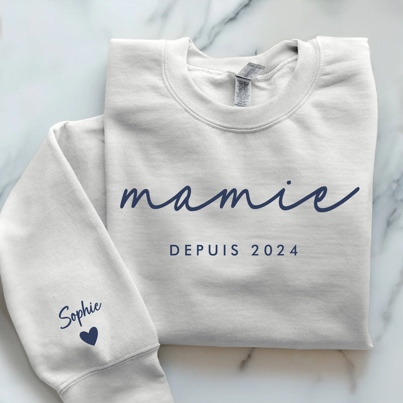 weißer Pullover personalisierbar - gefertigt von Love & Faith