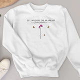 L'amour grandit ici - Sweat personnalisable avec les noms des enfants pour mamie