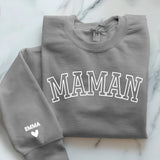 grauer Pullover personalisierbar - gefertigt von Love & Faith