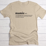 Définition - T-Shirt personnalisé pour Mamie et Maman
