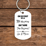 Joyeuse fête des pères - Porte-clés personnalisé pour Papa