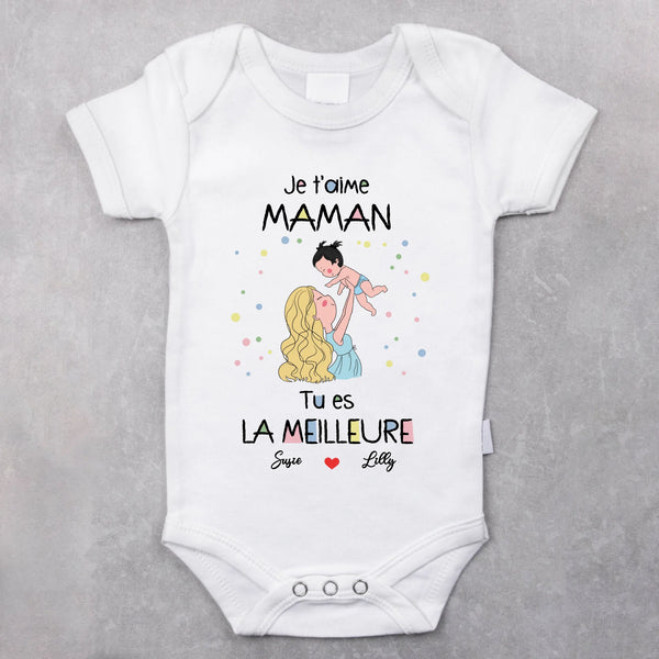 Meilleurs parents - Body bébé personnalisé pour la fête des mères et la fête des pères