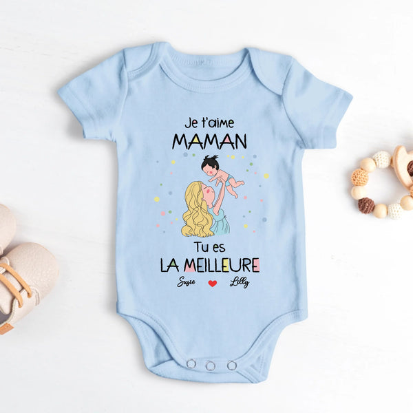 Meilleurs parents - Body bébé personnalisé pour la fête des mères et la fête des pères