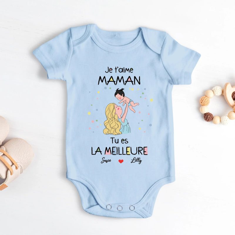 Meilleurs parents - Body bébé personnalisé pour la fête des mères et la fête des pères