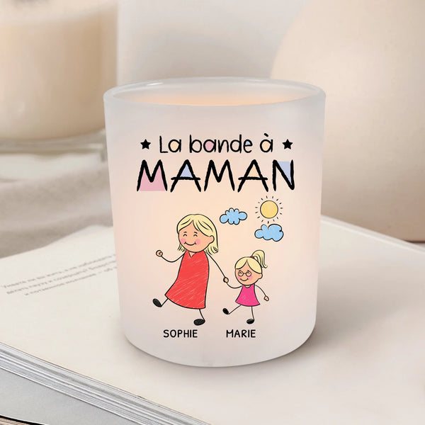 La Bande à Mamie - Bougie chauffe-plat personnalisée pour Mamie et Maman