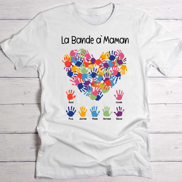 T-shirt blanc personnalisable avec ton design – fabriqué par Love & Faith