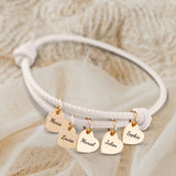 Mes proches - Bracelet en cuir personnalisé pour maman et grand-mère