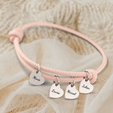 Mes proches - Bracelet en cuir personnalisé pour maman et grand-mère
