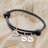 Mes proches - Bracelet en cuir personnalisé pour maman et grand-mère