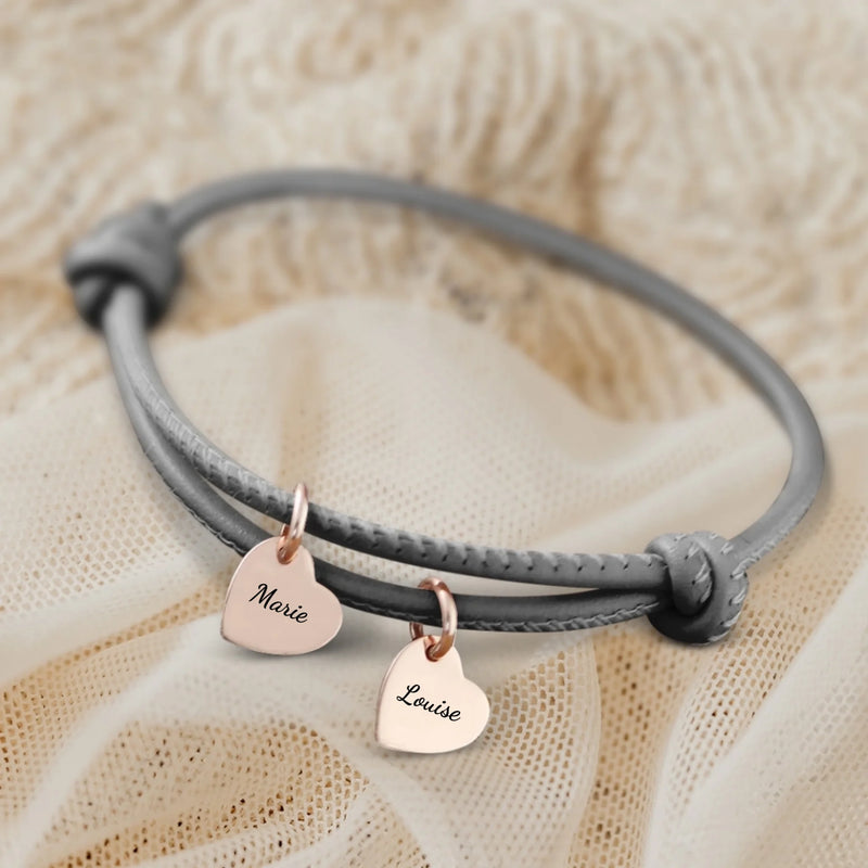 Amis - Bracelet en cuir personnalisé