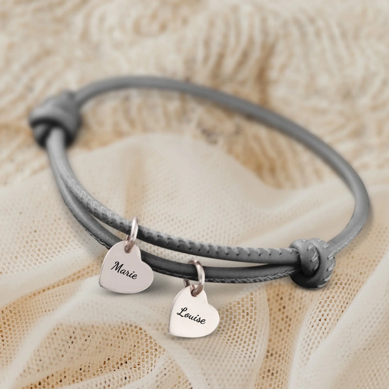Amis - Bracelet en cuir personnalisé