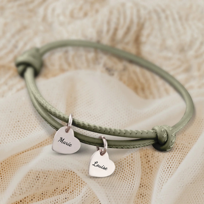 Amis - Bracelet en cuir personnalisé