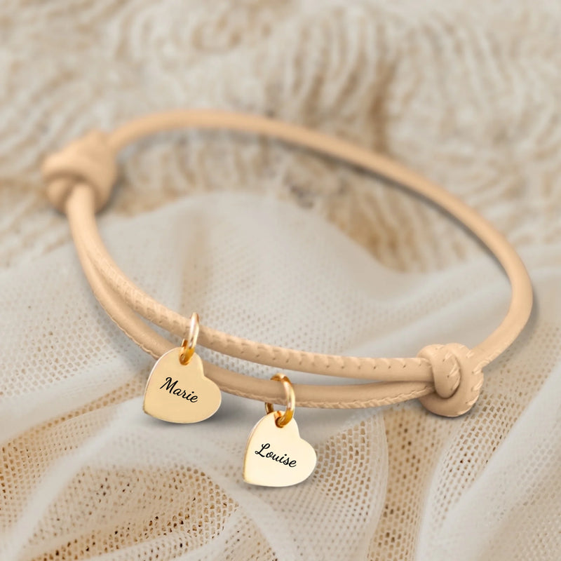 Amis - Bracelet en cuir personnalisé