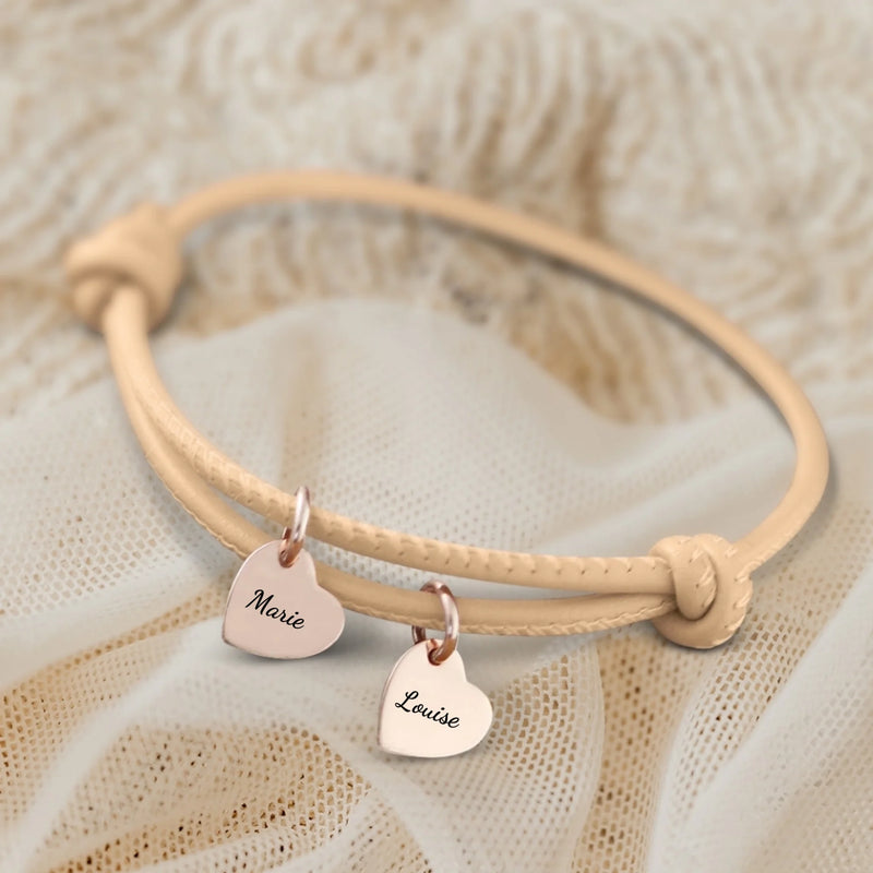 Amis - Bracelet en cuir personnalisé