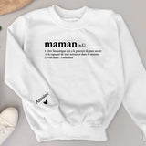 Définition - Sweat personnalisé pour Mamie et Maman avec noms d'enfants