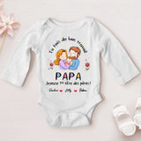weißer Langarm-Babybody personalisierbar - gefertigt von Love & Faith