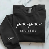 schwarzer Pullover personalisierbar - gefertigt von Love & Faith