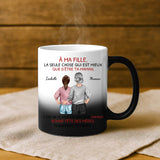 Cadeau personnalisé - mug magique avec changement de couleur thermique et prénom imprimé – idée cadeau originale de Love & Faith