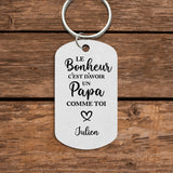 Le Bonheur - Porte-clés personnalisé pour maman avec photo