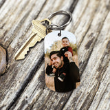 Le Bonheur - Porte-clés personnalisé pour maman avec photo