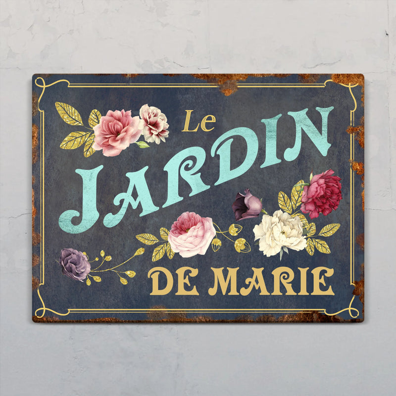 Mon jardin - Outdoor-Pancarte de porte