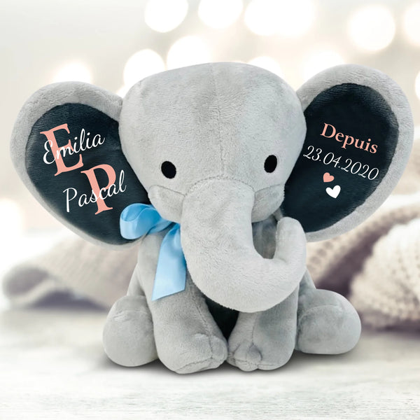Ensemble depuis - Peluche personnalisée pour couples avec initiales