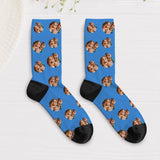 Chaussettes de Saint-Valentin - Chaussettes personnalisées avec petits cœurs et photo