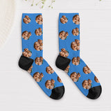 Chaussettes de Saint-Valentin - Chaussettes personnalisées avec petits cœurs et photo