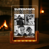 1Personlisiertes Geschenk - LED Aufsteller Portrait mit Holzsockel mit eigenen Namen personalisieren