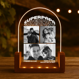 Personlisiertes Geschenk - LED Aufsteller Portrait mit Holzsockel mit eigenen Namen personalisieren