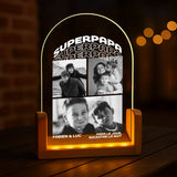 5Personlisiertes Geschenk - LED Aufsteller Portrait mit Holzsockel mit eigenen Namen personalisieren