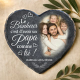 Cadeau personnalisé : cœur en ardoise avec impression résistante aux UV et aux intempéries – souvenir émouvant signé Love & Faith Cœur en ardoise avec gravure personnalisée – idée cadeau personnalisé durable et résistante aux intempéries de Love & Faith