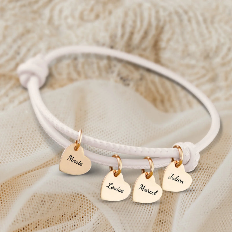 Amis - Bracelet en cuir personnalisé