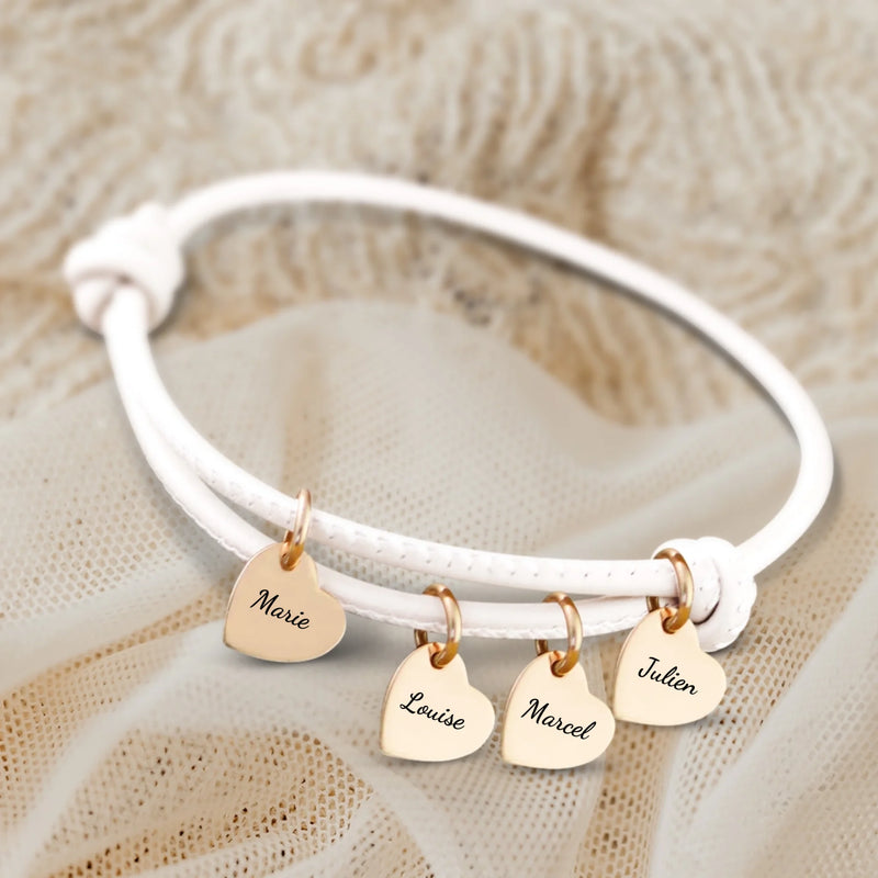 Amis - Bracelet en cuir personnalisé