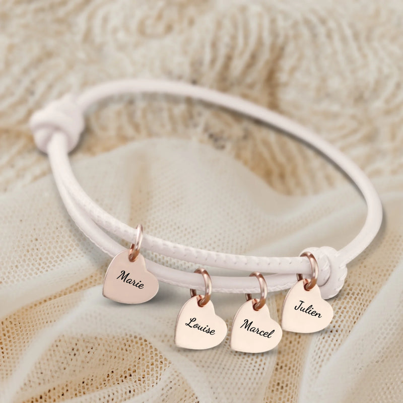 Amis - Bracelet en cuir personnalisé