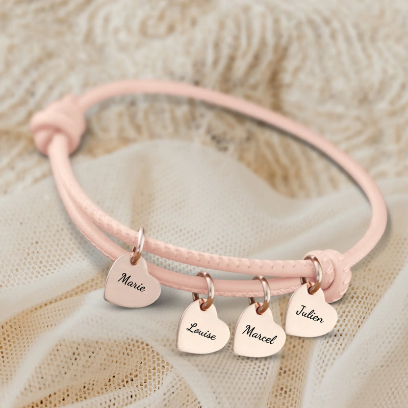 Amis - Bracelet en cuir personnalisé