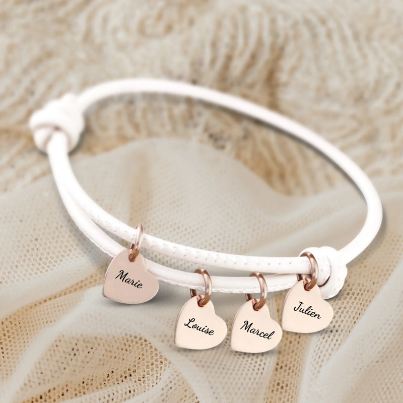 Amis - Bracelet en cuir personnalisé