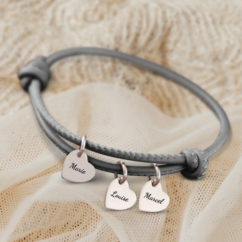 Amis - Bracelet en cuir personnalisé